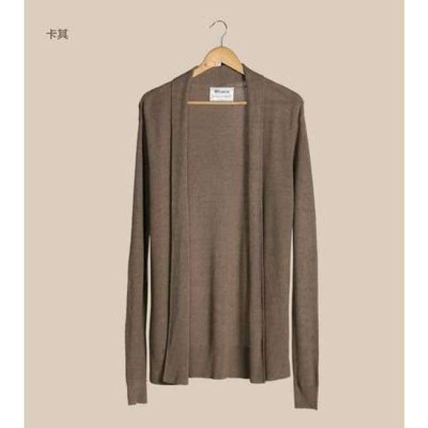 Planet Gates каки / M Мъжки плетен кардиган Пуловери Мъжки плетени тенденции тънък пуловер Slim Casual Маркови дизайнерски дрехи Masculino 2016 пролет есен