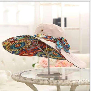 Planet Gates Khaki Ms Elastic Waist Chains Bienvenu Womens Large Brim Floppy Foldable Roll up UPF 50+ Beach Sun Hat Fashion Adjustable  outdoor