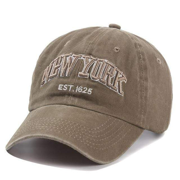Planet Gates khaki New York Washed Cotton Cap For Men Women Gorras Snapback Caps Baseball Caps Casquette Dad Hat Outdoors Cap