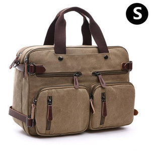 Planet Gates Khaki-S Briefcase man Bag Business Shoulder Messenger Bag Men's vintage Casual Laptop Handbag male Messenger Crossbody Bags back