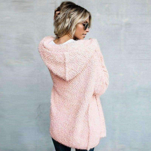 Planet Gates Khaki / S Hooded Sweater Women Cardigan Female Autumn Winter Warm Cotton Long Sweater Fashion 2018 Women Kimono Cardigan EDR93