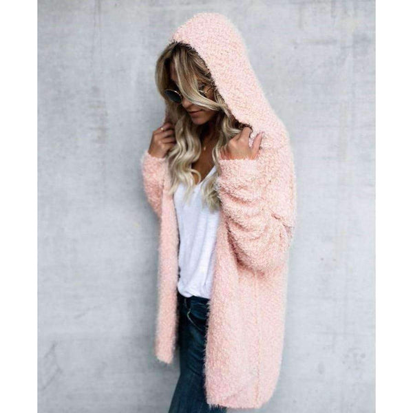 Planet Gates Khaki / S Hooded Sweater Women Cardigan Female Autumn Winter Warm Cotton Long Sweater Fashion 2018 Women Kimono Cardigan EDR93