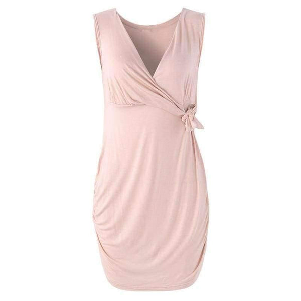 Planet Gates Khaki / S Pregnant Women T-Shirts  Summer Maternity Clothes Sexy V Neck Sleeveless Tees Tops Casual Cotton Plus Size Vest 5XL