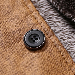 Velvet Men's Long-sleeved Jackets  3XL Gray Khaki Fashion Business Casual Men Coats Slim Elegant - Planet Gates