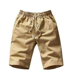 Шорти Planet Gates в цвят каки / XL 2018 Лятна мода Нови дишащи памучни бермуди, ежедневни мъжки шорти, прави, мъжки, каки, черни, дължина до коляното, 5xl