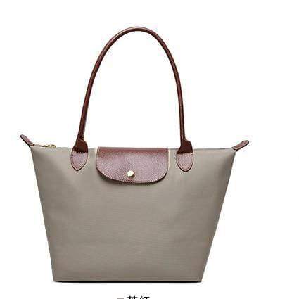 Planet Gates Khaki / Small  30x23x12 cm Women Bags Shoulder Bag Handbag Waterproof Nylon Leather Beach bag Designer Folding Tote Bolsa Sac Feminina