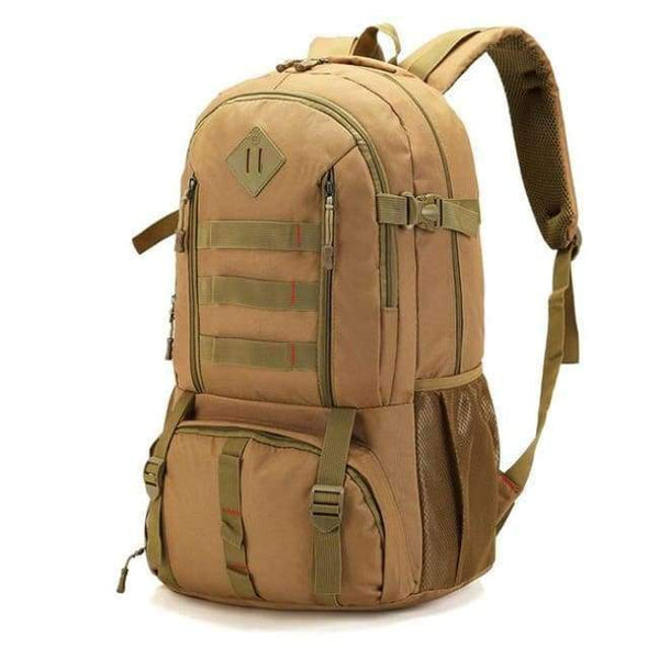 Planet Gates Khaki Tactical Backpack Military Army Mochila 50L For Hiking Hunting Backpack Tourist Rucksack Sports Camo Bag