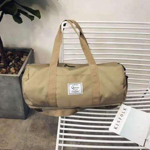 Planet Gates Khaki Top Quality Fitness Gym Sport Bags Men and Women Waterproof Sports Handbag Outdoor Travel Camping Multi-function Bag