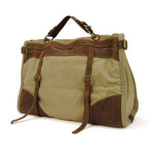 Planet Gates Khaki Vintage Retro military Canvas + Leather men travel bags luggage bags men weekend Bag Overnight duffle bags tote Leisure M314#