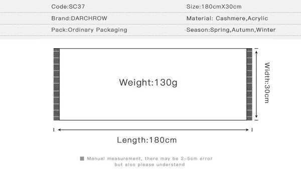 Planet Gates Khaki Winter Scarf Men Chic Wool Plaid Knitted Scarf Luxury Cashmere Warm Winter Scarves Male Work Out