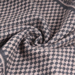 Planet Gates Khaki Winter Scarf Men Chic Wool Plaid Knitted Scarf Luxury Cashmere Warm Winter Scarves Male Work Out