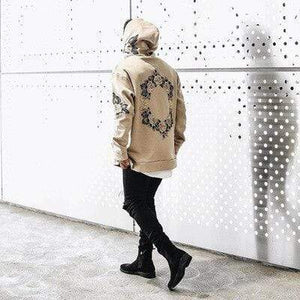 Planet Gates Khaki / XL Mens Sweatshirt Long Sleeve Autumn Loose Hoodies Printing Blouse Tracksuits Sweatshirts Big Size Hoodies Men MWW161