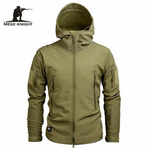 Planet Gates KHAKI / XS Men's Military Camouflage Fleece Jacket Army Tactical Clothing  Multicam Male Camouflage Windbreakers