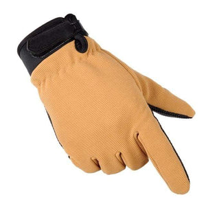 Planet Gates Khaki / XXL Mens Lightweight Breathable Tactical Gloves Riding Non-Slip Wearable Full Finger and Half Finger Military Gloves Dropshipping