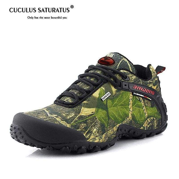 Planet Gates Khaki Yellow / 6.5 Men Hiking Shoes Waterproof Canvas Outdoor Shoes Anti-skid Mountain Climbing Fishing Boots Sneakers hunting Shoes 8068