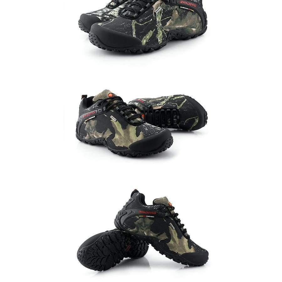 Planet Gates Khaki Yellow / 6.5 Men Hiking Shoes Waterproof Canvas Outdoor Shoes Anti-skid Mountain Climbing Fishing Boots Sneakers hunting Shoes 8068