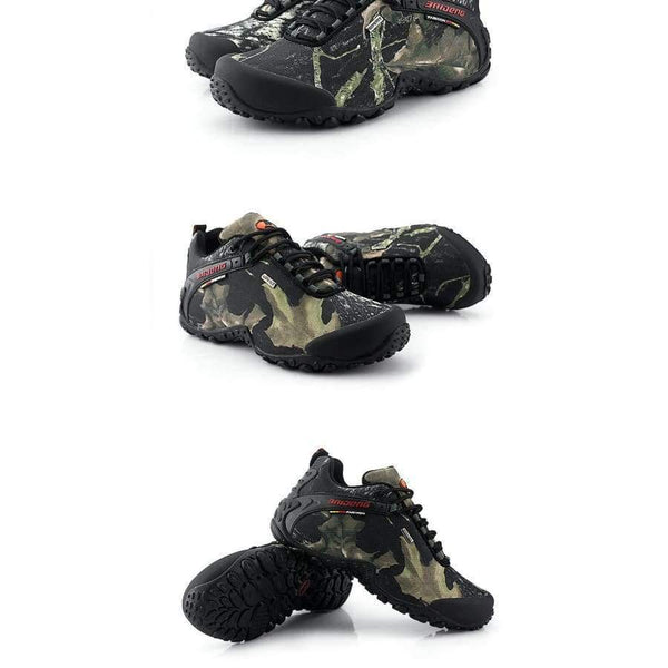 Planet Gates Khaki Yellow / 6.5 Men Hiking Shoes Waterproof Canvas Outdoor Shoes Anti-skid Mountain Climbing Fishing Boots Sneakers hunting Shoes 8068