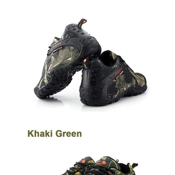 Planet Gates Khaki Yellow / 6.5 Men Hiking Shoes Waterproof Canvas Outdoor Shoes Anti-skid Mountain Climbing Fishing Boots Sneakers hunting Shoes 8068