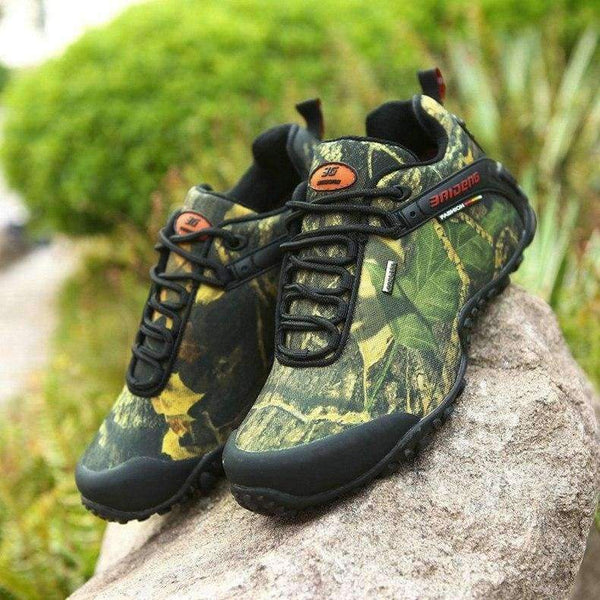 Planet Gates Khaki Yellow / 6.5 Men Hiking Shoes Waterproof Canvas Outdoor Shoes Anti-skid Mountain Climbing Fishing Boots Sneakers hunting Shoes 8068