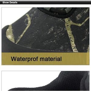 Planet Gates Khaki Yellow / 6.5 Men Hiking Shoes Waterproof Canvas Outdoor Shoes Anti-skid Mountain Climbing Fishing Boots Sneakers hunting Shoes 8068