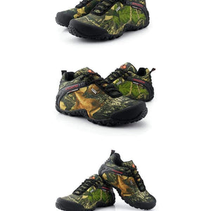 Planet Gates Khaki Yellow / 6.5 Men Hiking Shoes Waterproof Canvas Outdoor Shoes Anti-skid Mountain Climbing Fishing Boots Sneakers hunting Shoes 8068