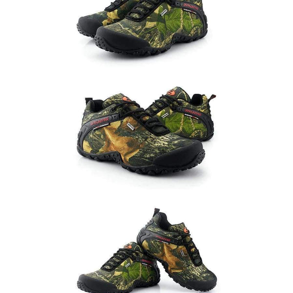Planet Gates Khaki Yellow / 6.5 Men Hiking Shoes Waterproof Canvas Outdoor Shoes Anti-skid Mountain Climbing Fishing Boots Sneakers hunting Shoes 8068
