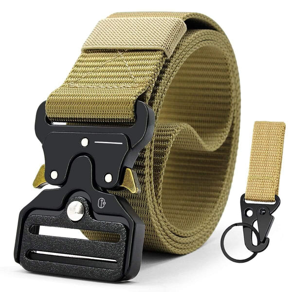 Tactical Belt Nylon Army Belt New Men's Military Multifunction Buckle Outdoor Sports Hook Belt 125/135cm Wide3.8cm