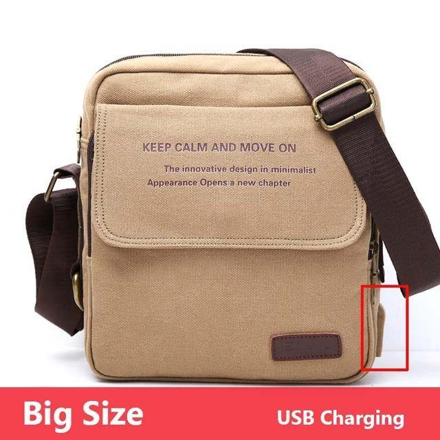 Planet Gates Bag High Quality Men Canvas Shoulder Bag Casual Travel Men's Crossbody Bag Male Messenger Bags 3 Size