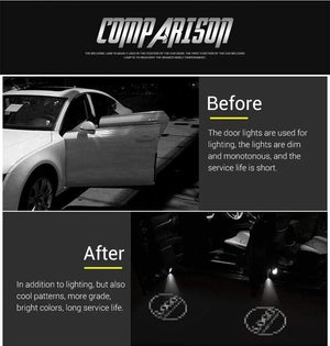 Planet Gates KIA Car LED Door Welcome Logo Light Laser Shadow Projector Light for KIA OPTIMA K5 CERATO Sorento Quick Installation