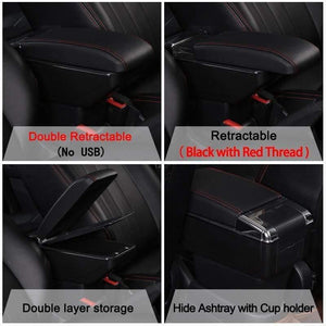 Planet Gates Kia Rio II armrest box Kia Rio 2 central Store content box cup holder 2006-2010 Automotive retrofit accessories