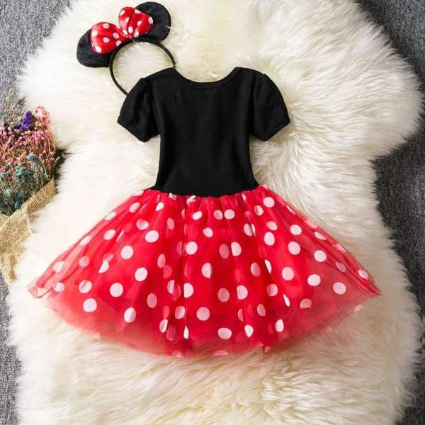 Planet Gates Kids Ballet Show Dress Princess Party Costume Infant Clothing Polka Dot Baby Clothes Birthday Girls tutu Dress with Headband