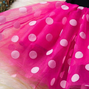 Planet Gates Kids Ballet Show Dress Princess Party Costume Infant Clothing Polka Dot Baby Clothes Birthday Girls tutu Dress with Headband