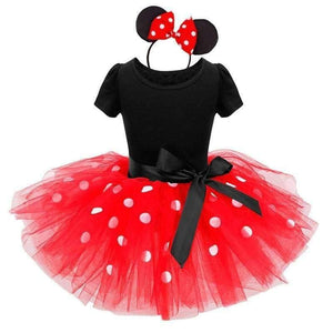 Planet Gates Kids Ballet Show Dress Princess Party Costume Infant Clothing Polka Dot Baby Clothes Birthday Girls tutu Dress with Headband