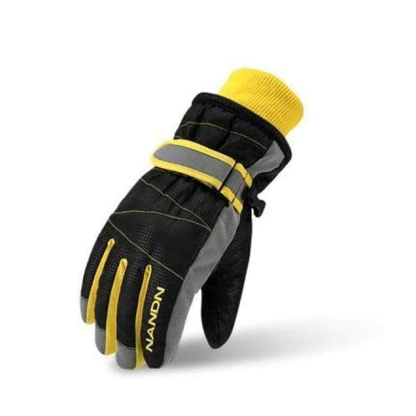 Planet Gates Kids Black / S Winter Family Skiing Gloves Windproof Waterproof Thickness Cotton Gloves Sports Ski Snowboard Gloves Adult Children