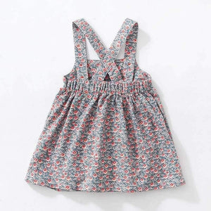 Planet Gates Kids brand clothes  autumn baby girls clothes Cotton flower print sundress girl animal sleeveless dresses