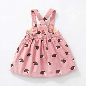Planet Gates Kids brand clothes  autumn baby girls clothes Cotton flower print sundress girl animal sleeveless dresses