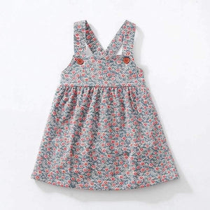 Planet Gates Kids brand clothes  autumn baby girls clothes Cotton flower print sundress girl animal sleeveless dresses