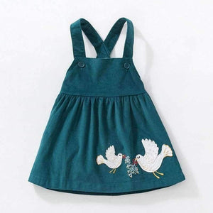 Planet Gates Kids brand clothes  autumn baby girls clothes Cotton flower print sundress girl animal sleeveless dresses