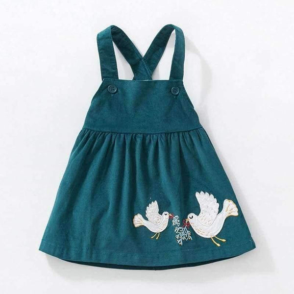 Planet Gates Kids brand clothes  autumn baby girls clothes Cotton flower print sundress girl animal sleeveless dresses