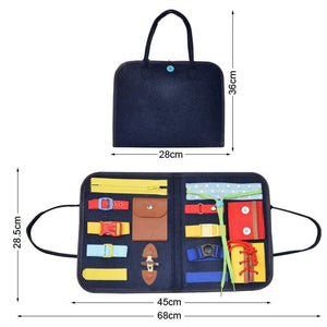 Planet Gates Kids Busy Board Buckle Montessori Toys Baby Learns Life Skills With Zipper Buttons Training Tool Childs Sensory Educational Game