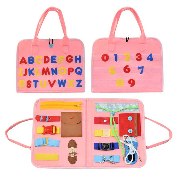 Planet Gates Kids Busy Board Buckle Montessori Toys Baby Learns Life Skills With Zipper Buttons Training Tool Childs Sensory Educational Game