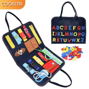 Planet Gates Kids Busy Board Buckle Montessori Toys Baby Learns Life Skills With Zipper Buttons Training Tool Childs Sensory Educational Game