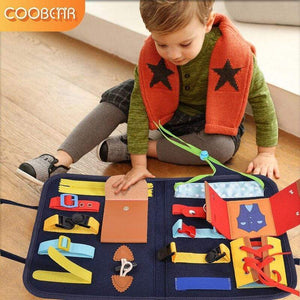 Planet Gates Kids Busy Board Buckle Montessori Toys Baby Learns Life Skills With Zipper Buttons Training Tool Childs Sensory Educational Game