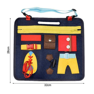 Planet Gates Kids Busy Board Buckle Montessori Toys Baby Learns Life Skills With Zipper Buttons Training Tool Childs Sensory Educational Game