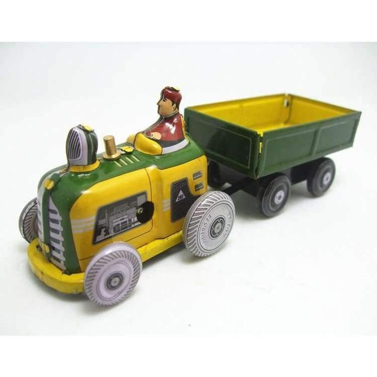Planet Gates Kids Children Mini vintage Tin Toys Friction Truck Childhood Classic Wind Up Clockwork Tin Toy Collection Bar Decoration W249