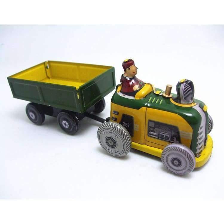 Planet Gates Kids Children Mini vintage Tin Toys Friction Truck Childhood Classic Wind Up Clockwork Tin Toy Collection Bar Decoration W249