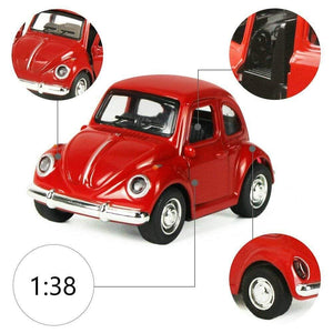 Planet Gates Kids Diecast Metal Simulation Model Car Toy Mini Pull Back Beetle Car Birthday Gifts for 3 4 5 6 Years Old Boys Girls Toddlers