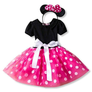 Planet Gates Kids Dresses for Girls Birthday Halloween Cosplay Minnie Mouse Dress Up Kid Costume Baby Girls Clothing For Kids 2 6T Wear