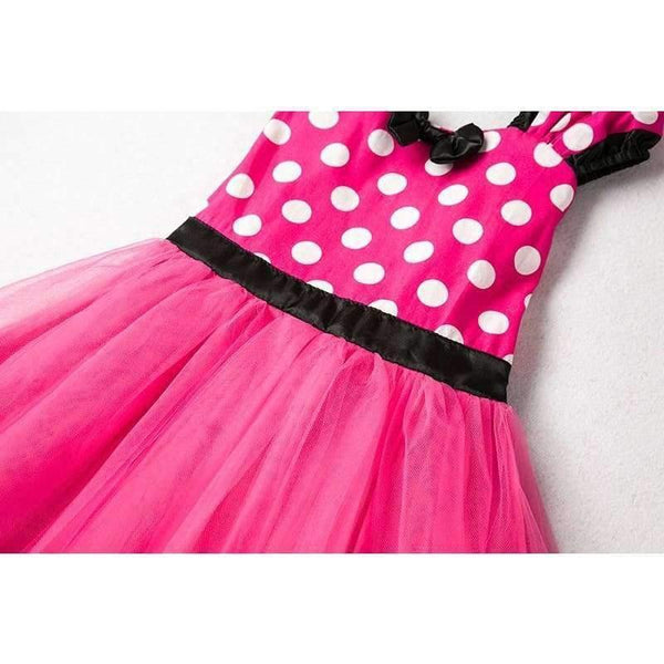 Planet Gates Kids Dresses for Girls Birthday Halloween Cosplay Minnie Mouse Dress Up Kid Costume Baby Girls Clothing For Kids 2 6T Wear