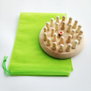 Planet Gates Kids Game Chess Wooden Memory Match Stick Fun Color Game Board Puzzles Educational Toy Cognitive Ability Learning Children Toys